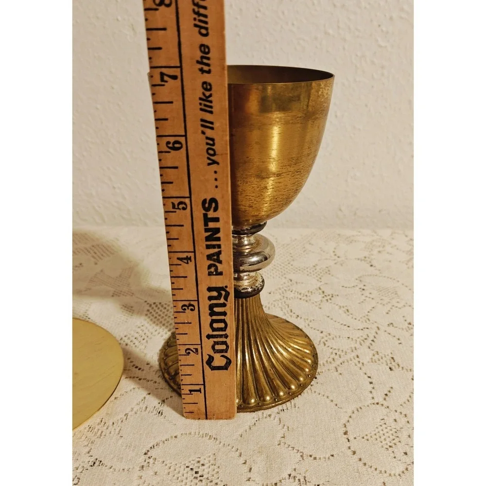 Vintage Gold Plated Chalice and Paten
